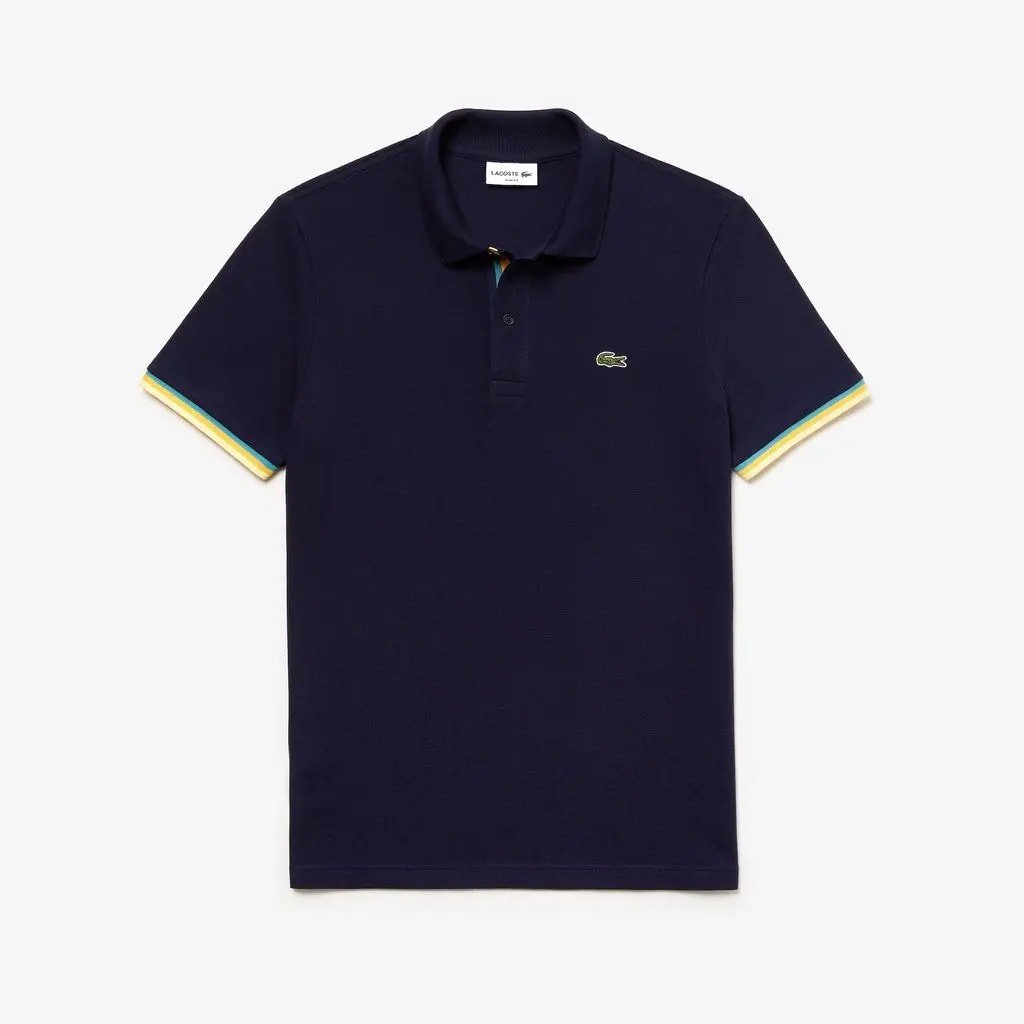 Áo Lacoste Polo Slim fit Petit Navy Blue PH4220-51-166 — ảnh 2
