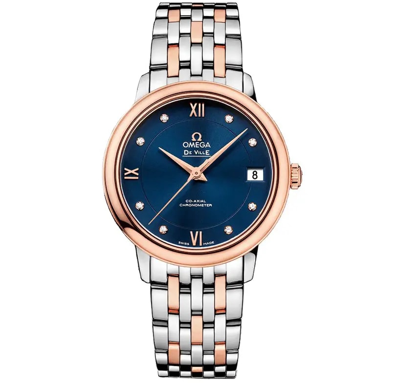 Đồng Hồ Omega De Ville Prestige 'Gold Blue' 424-20-33-20-53-001 — ảnh 3