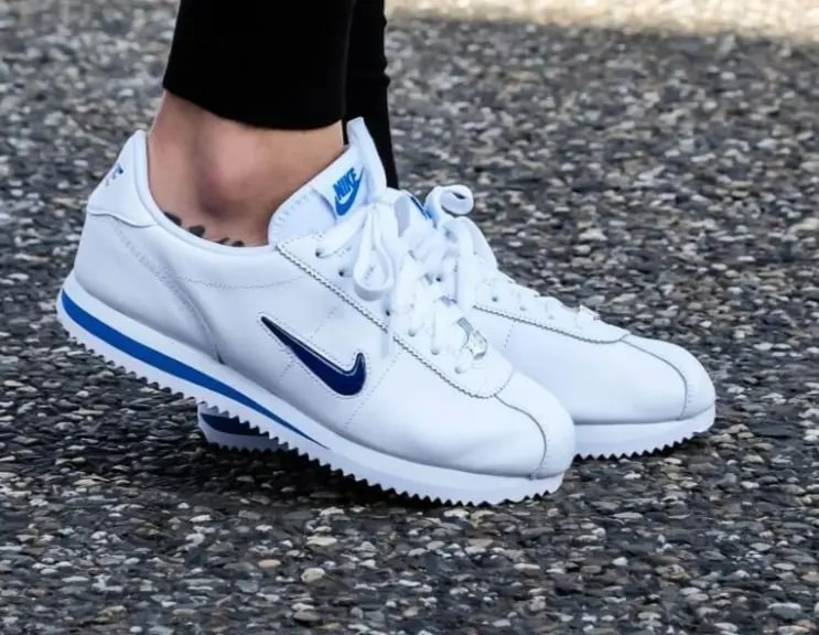 Giày Nike Cortez Basic Jewel 18 'Blue Jay' AA2145-101 — ảnh 5