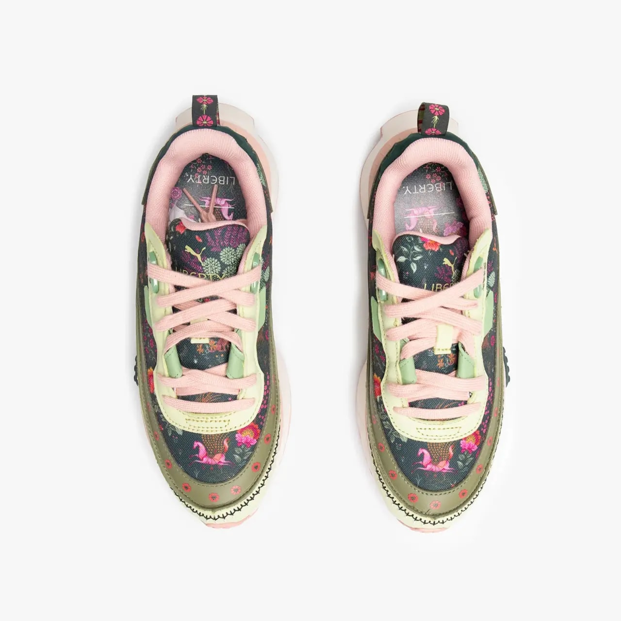 Giày Puma X Liberty Wild Rider 'Olive Floral' 382194-01 — ảnh 4