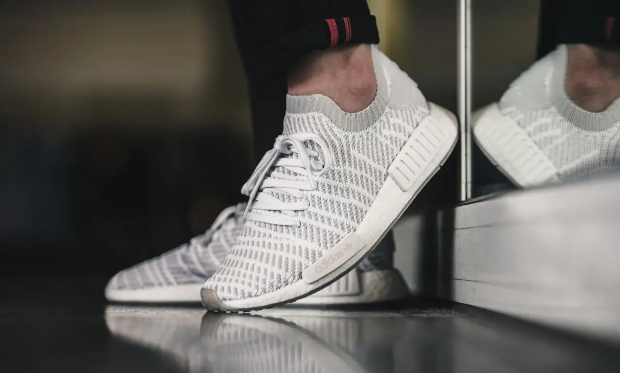 Giày Adidas NMD R1 STLT Primeknit 'Flat White CQ2390 — ảnh 5