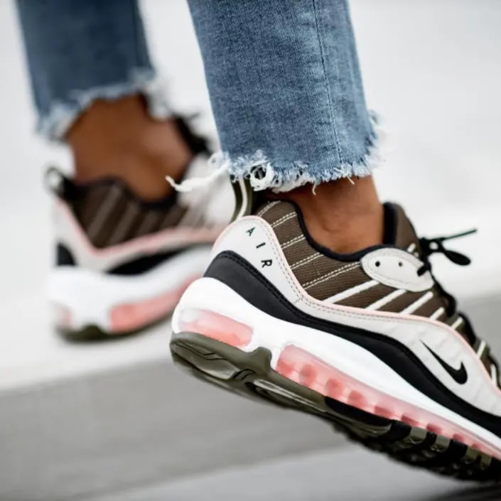 Giày Nike Wmns Air Max 98 'Cargo Khaki Coral' AH6799-301 — ảnh 4