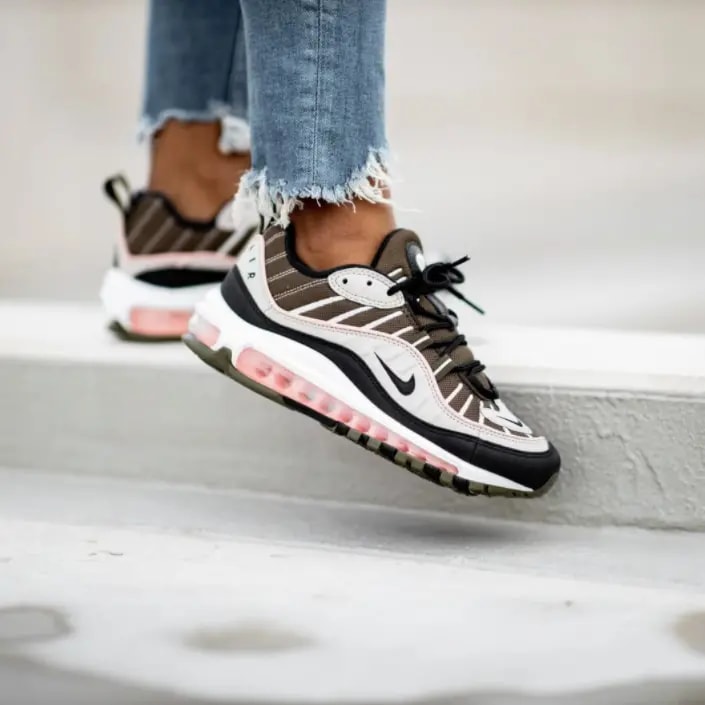 Giày Nike Wmns Air Max 98 'Cargo Khaki Coral' AH6799-301 — ảnh 2