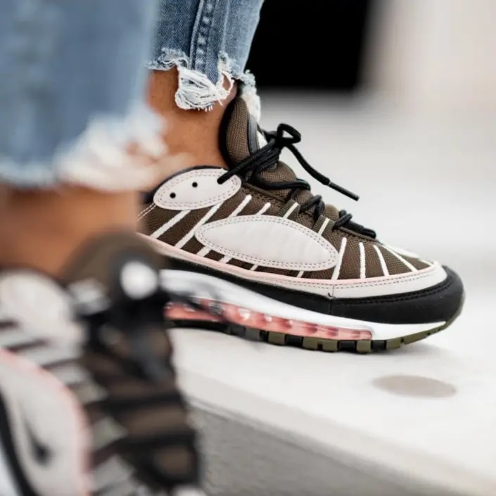 Giày Nike Wmns Air Max 98 'Cargo Khaki Coral' AH6799-301 — ảnh 5