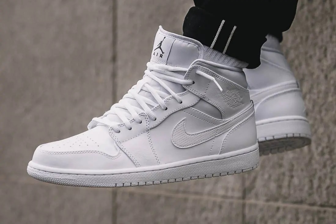 Giày Nike Air Jordan 1 Mid 'Pure Money' 2019 554724-129 — ảnh 3