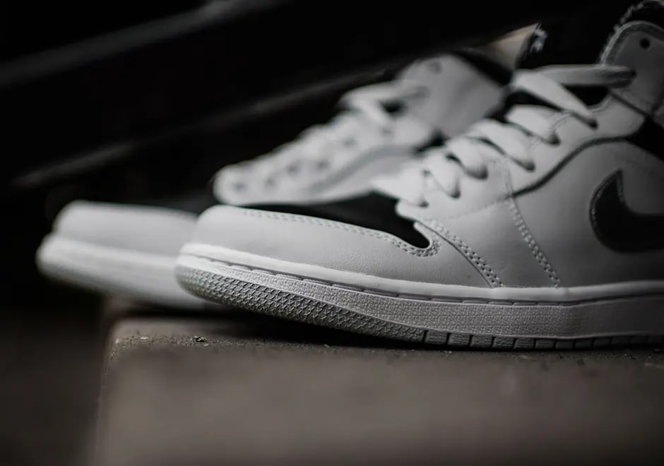 Giày Nike Air Jordan 1 Mid 'Wolf Grey Pure Platinum' 554724-032 — ảnh 3