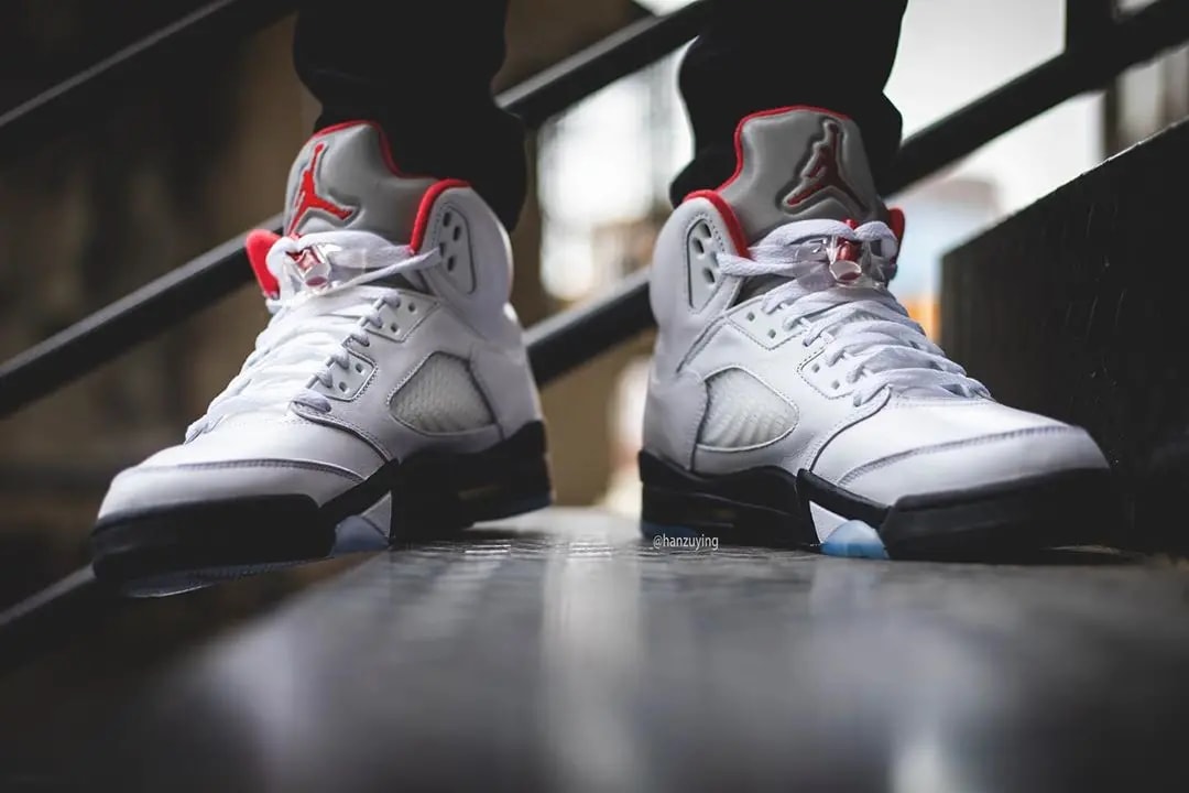 Giày Nike Air Jordan 5 Retro GS 'Fire Red' 2020 440888-102 — ảnh 3