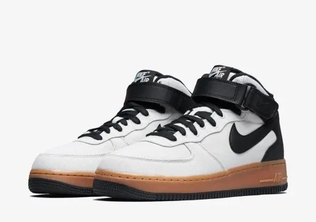 Giày Nike Air Force 1 Mid '07 TXT Light Bone Black Summit White AJ9514-004 — ảnh 4