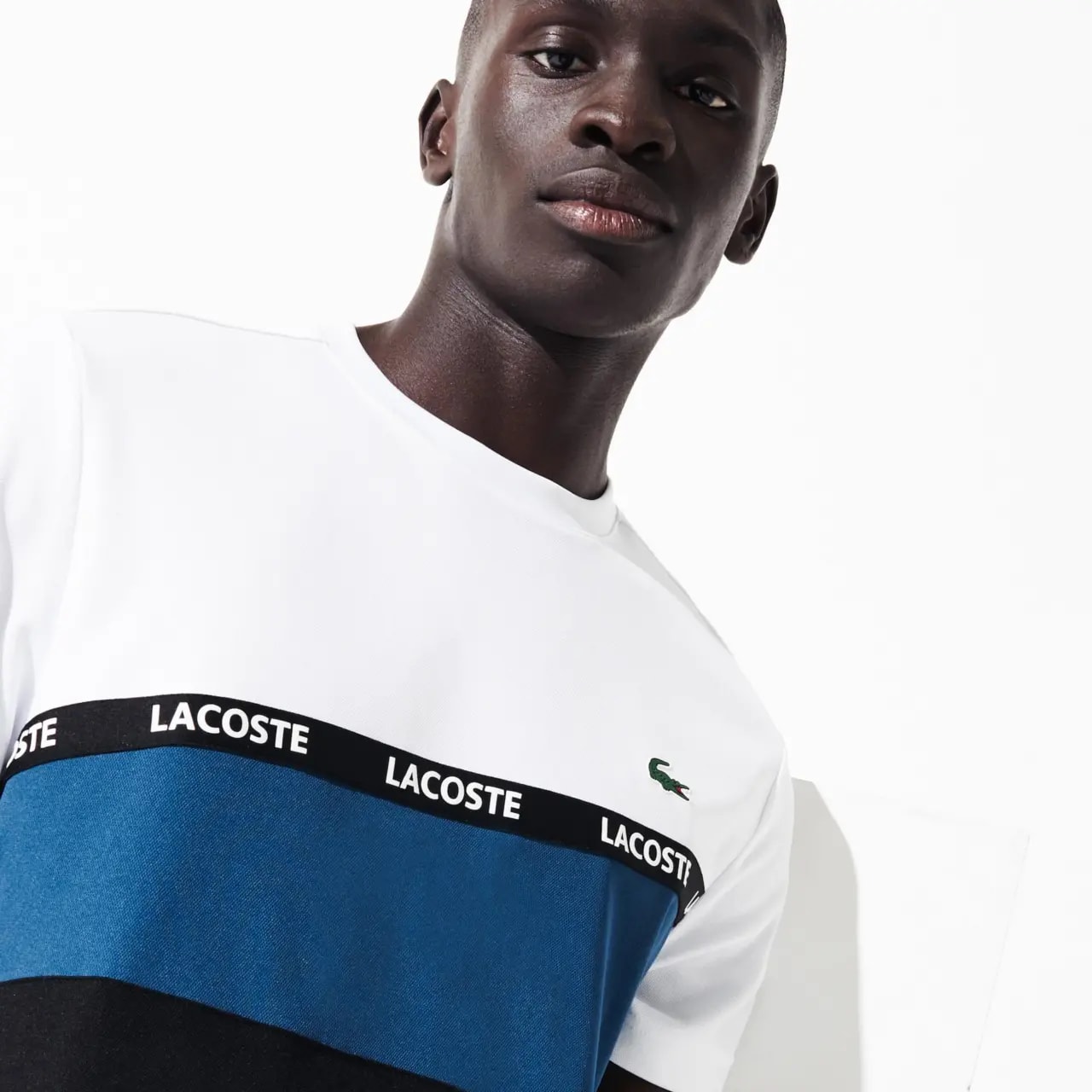 Áo Lacoste Sport Pique White Blue TH8427-51-4WL — ảnh 4