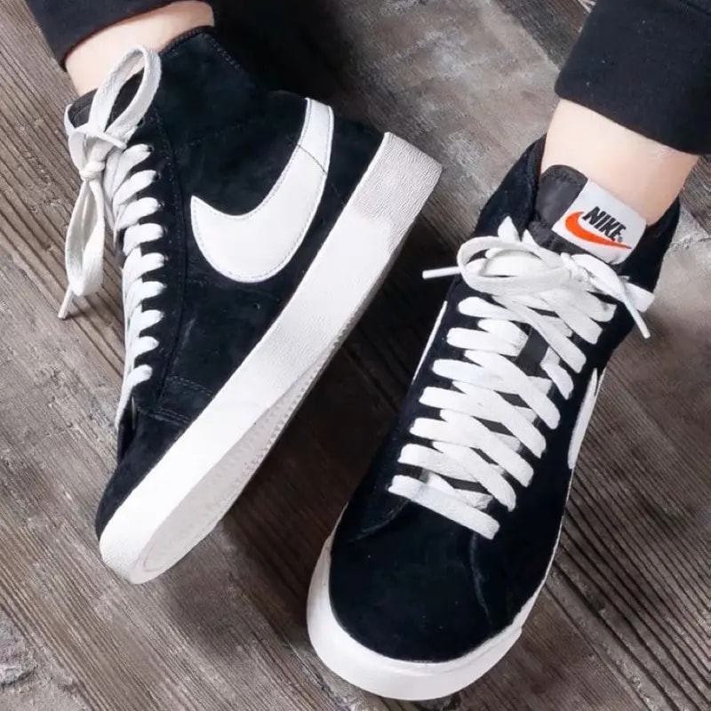 Giày Nike Wmns Blazer Mid Vintage Suede 'Black' AV9376-001 — ảnh 2