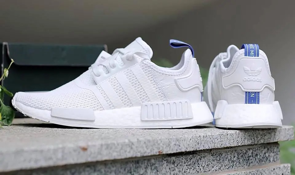 Giày Adidas Wmns NMD R1 'Crystal White Real Lilac' B37645 — ảnh 5
