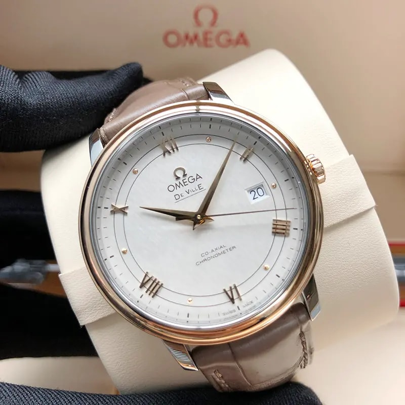 Đồng Hồ Omega De Ville Ivory Silvery 'Brown' 424-23-40-20-02-003 — ảnh 4