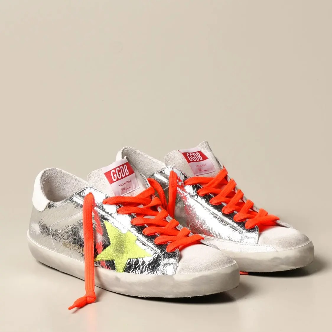 Giày Golden Goose Superstar 'Silver Orange' GMF00101-F000342-80304 — ảnh 5