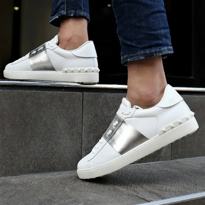 Giày Valentino Men Shoes Leather Trainers Sneakers Open PY2S0830FLR857 — ảnh 3