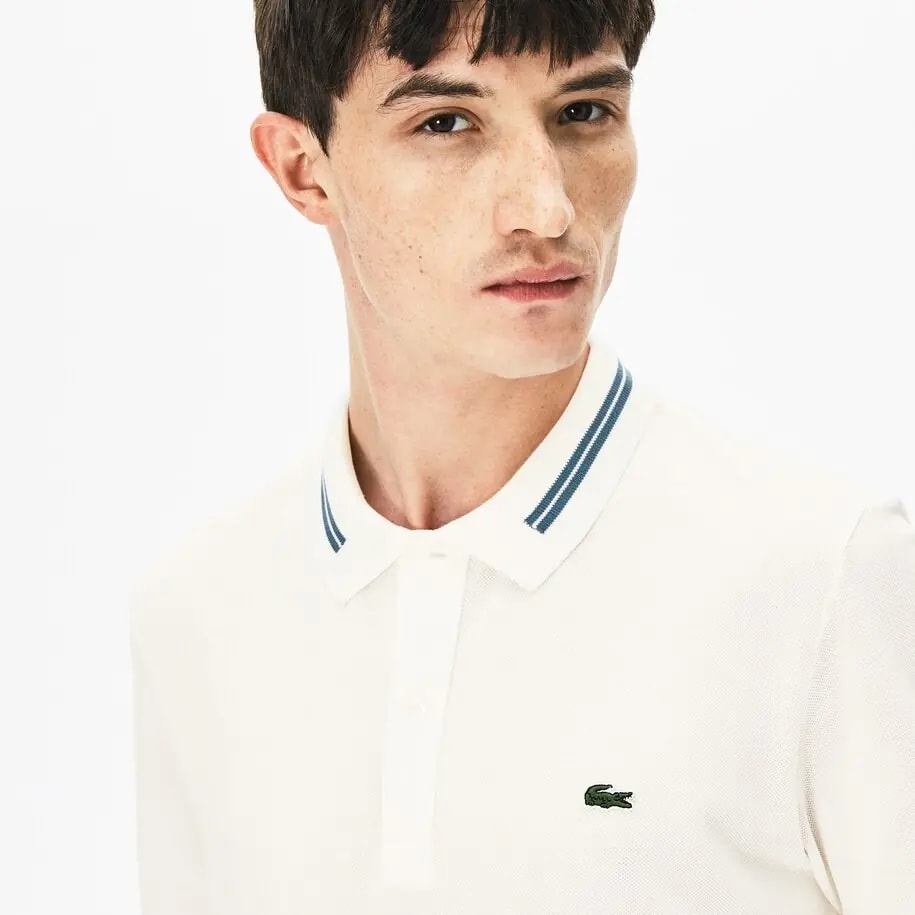 Áo Lacoste Polo Slim fit Petit White PH8522-00-70V — ảnh 2