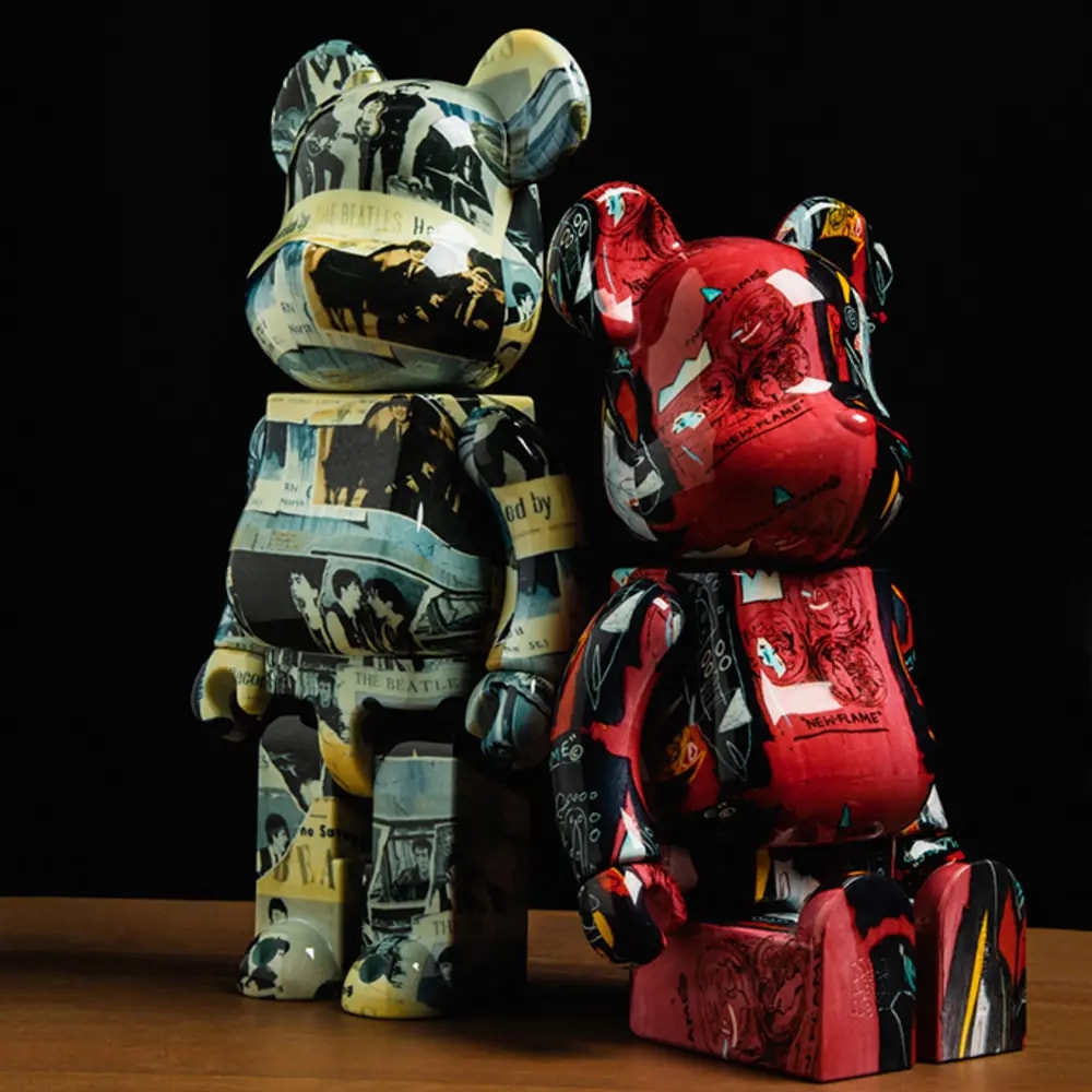 Mô Hình Bearbrick Andy Warhol x JEAN-MICHEL BASQUIAT #1 — ảnh 2