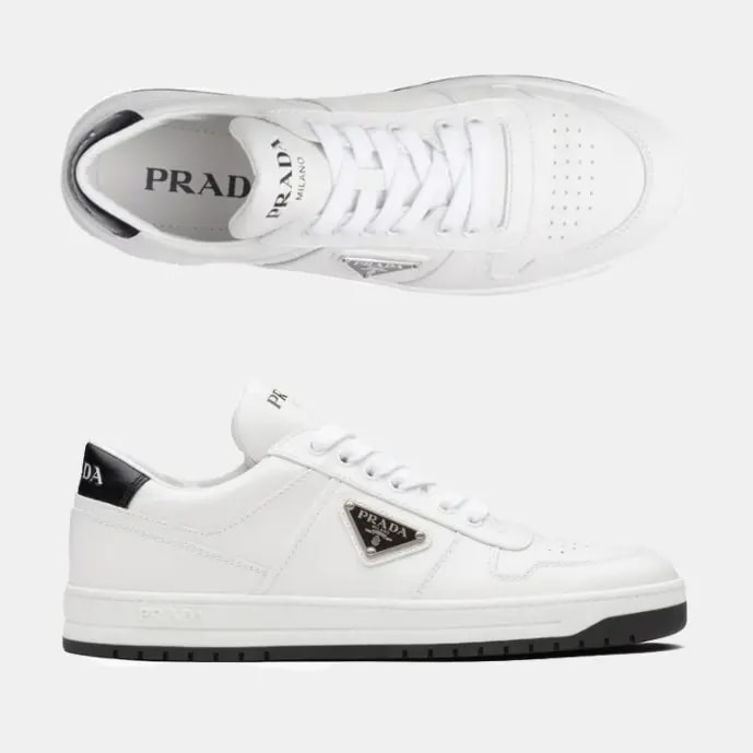 Giày Prada Logo Brushed 'White' 1E941M 3F0E F0964 — ảnh 4