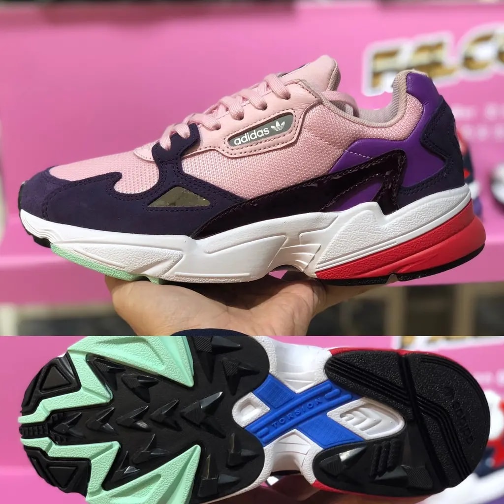 Giày Adidas Wmns Falcon 'Clear Pink Purple' BD7825 — ảnh 3