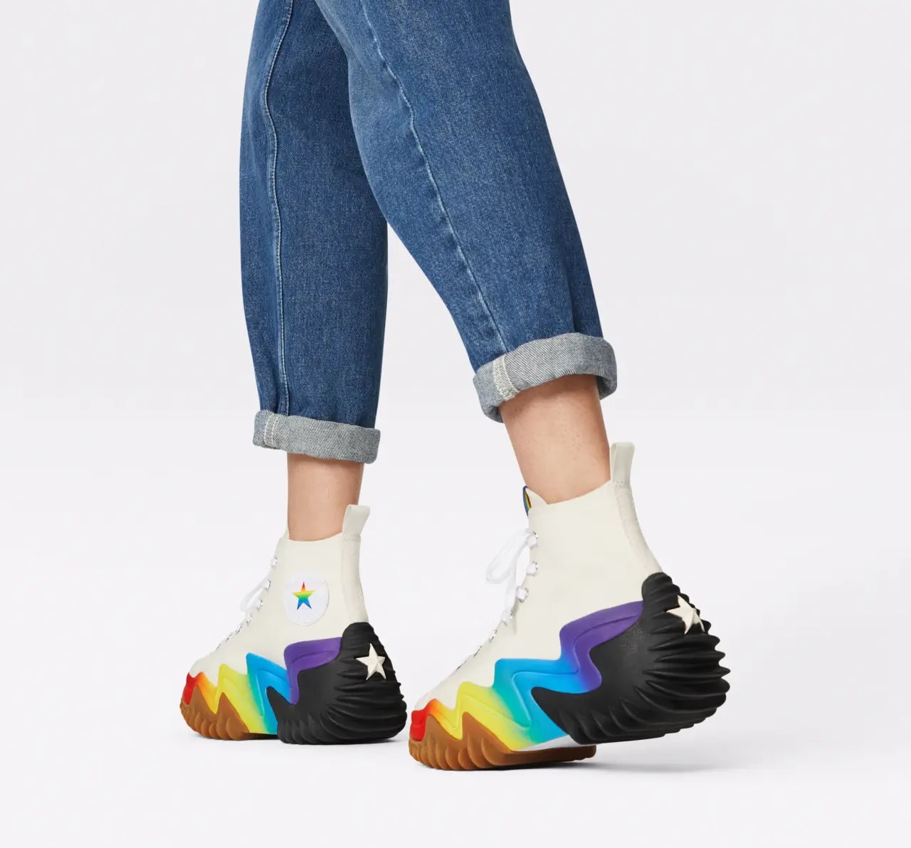 Giày Converse Run Star Motion High Platform 'Pride' A02262C — ảnh 2