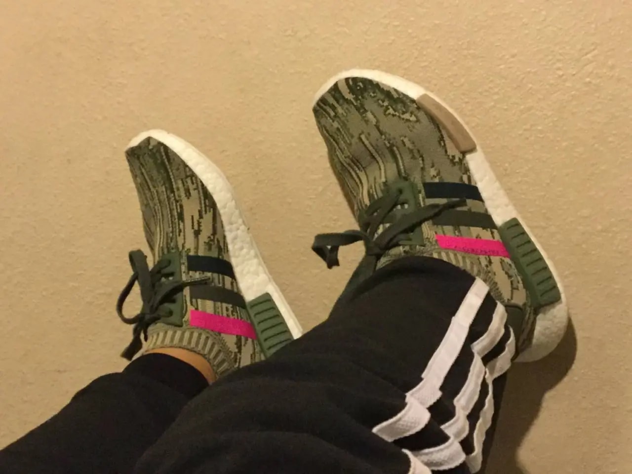 Giày Adidas Wmns NMD_R1 Primeknit 'Green Glitch Camo BY9864 — ảnh 4