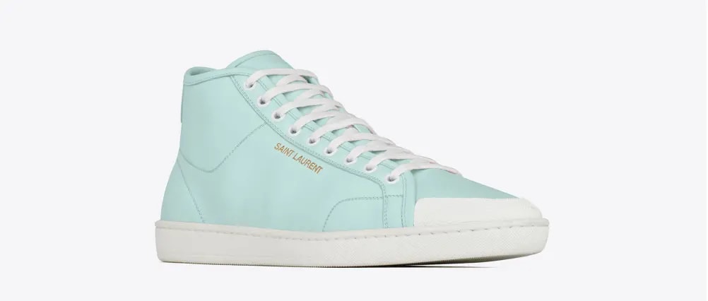 Giày Saint Laurent Court Classic SL39 Mid-Top Sneakers 'Mint' — ảnh 4