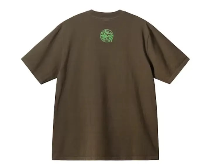 Áo Stussy x Dries Van Noten Airbrush Shrooms Tee 'Khaki' — ảnh 5