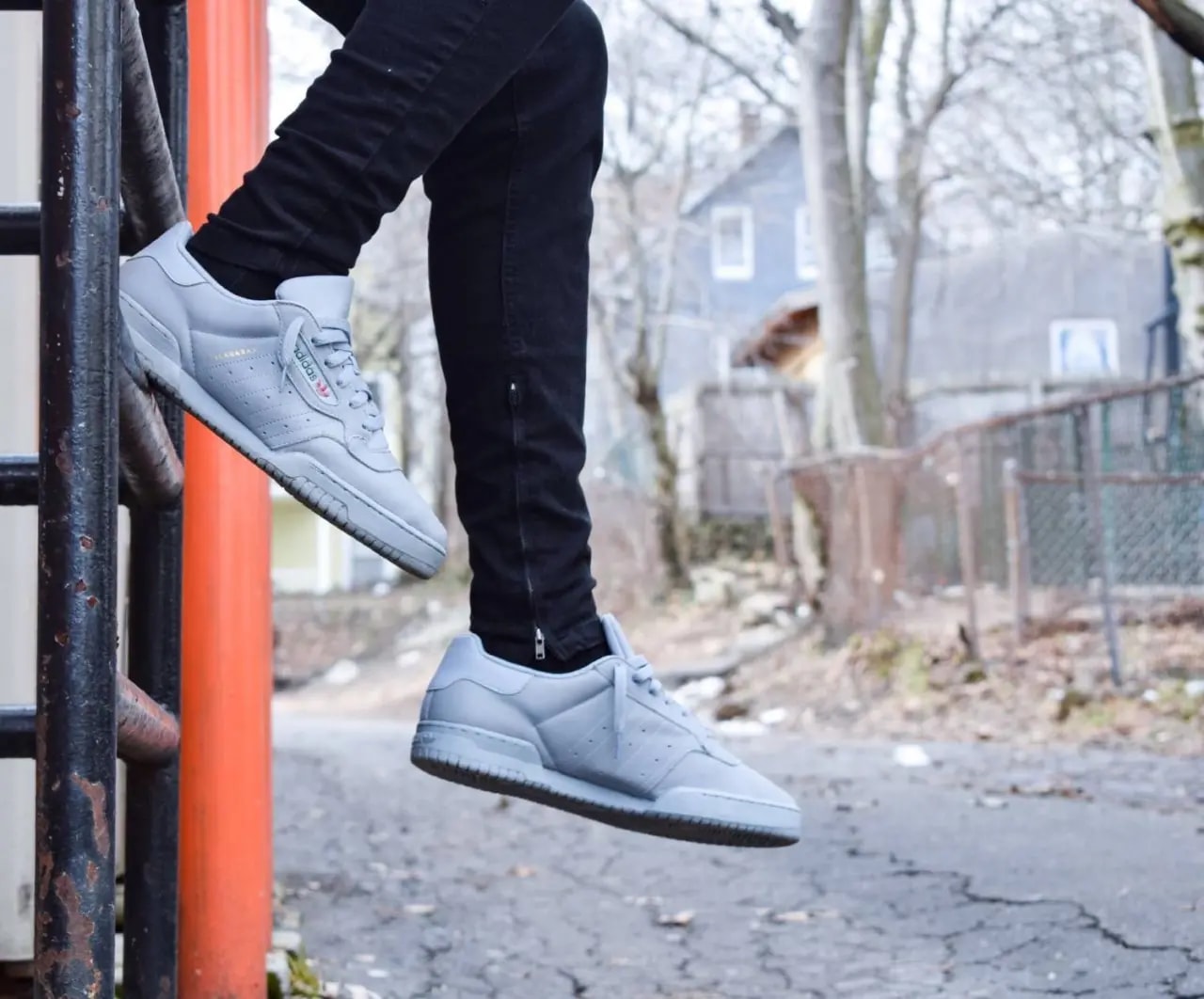 Giày Adidas Yeezy Powerphase Calabasas 'Grey' CG6422 — ảnh 5