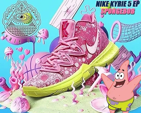 Giày Nike SpongeBob SquarePants x Kyrie 5 EP 'Patrick'  CJ6950-600 — ảnh 3