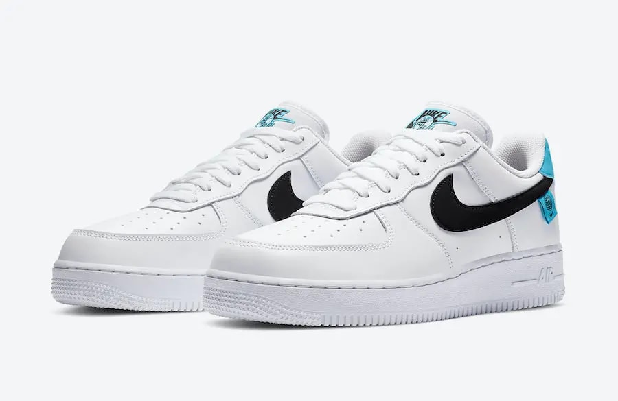 Giày Nike Air Force 1 07 Low Worldwide Pack Blue Fury CK7648-100 — ảnh 4