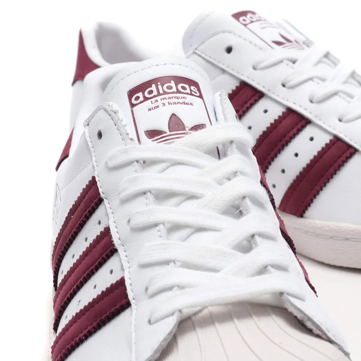 Giày Adidas Superstar 80s 'Maroon' CM8439 — ảnh 4