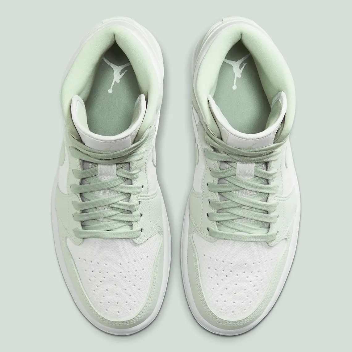 Giày Nike Wmns Air Jordan 1 Mid 'Spruce Aura' CV5280-103 — ảnh 5
