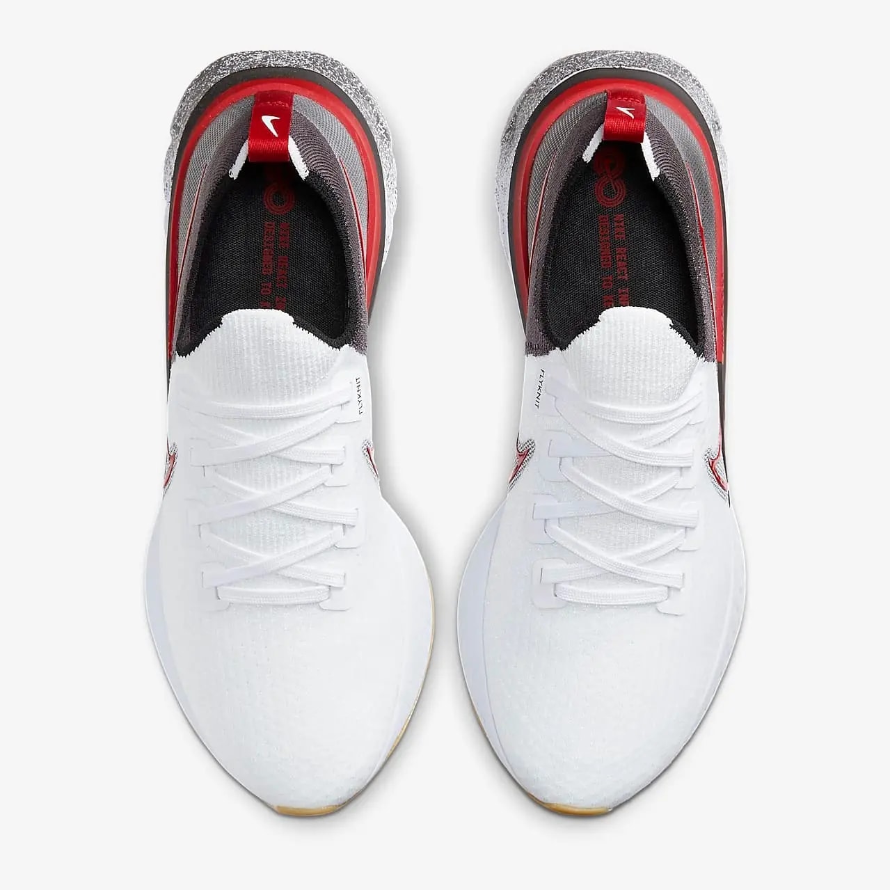Giày Nike React Infinity Run Flyknit 'White University Red' CW5245-100 — ảnh 5