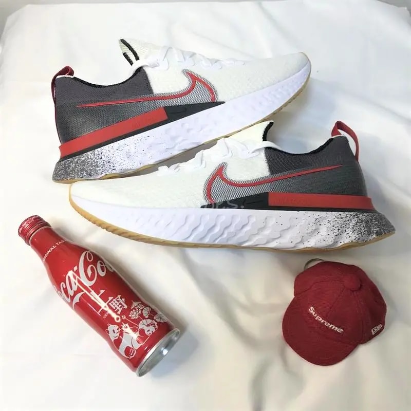 Giày Nike React Infinity Run Flyknit 'White University Red' CW5245-100 — ảnh 3