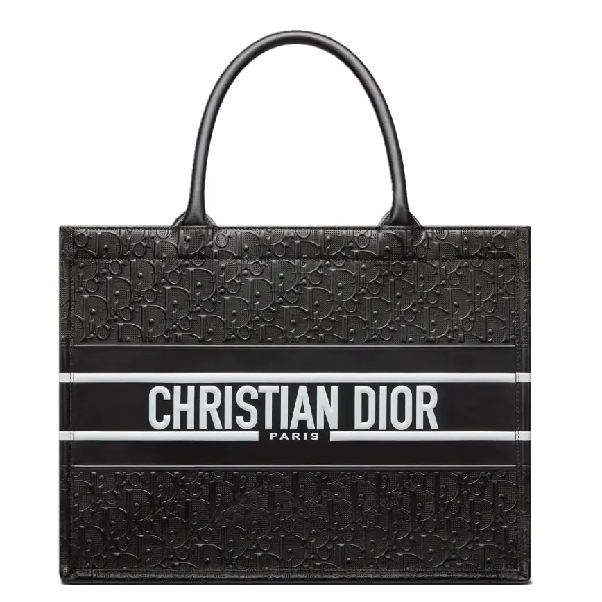 Túi Dior Medium Book Tote 'Black Perforated And Embossed' M1266CDDU-M911 — kich-thuoc: 36-x-27-5-x-16-5-cm