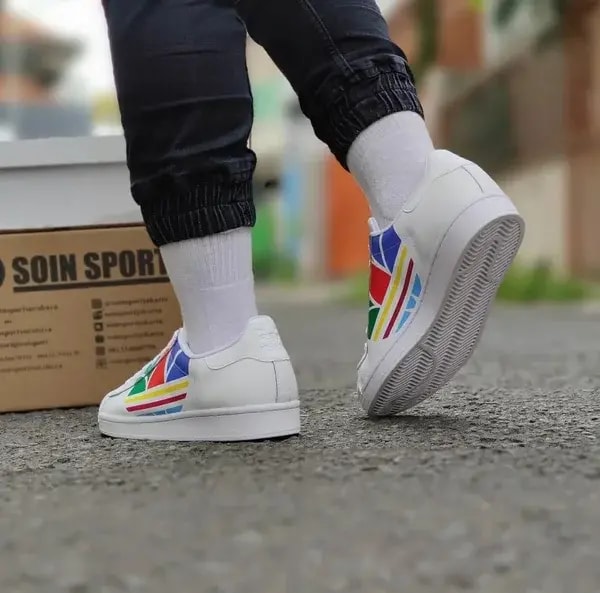 Giày Adidas Superstar Pure 'Colorful Trefoil Cloud White' FU9519 — ảnh 3
