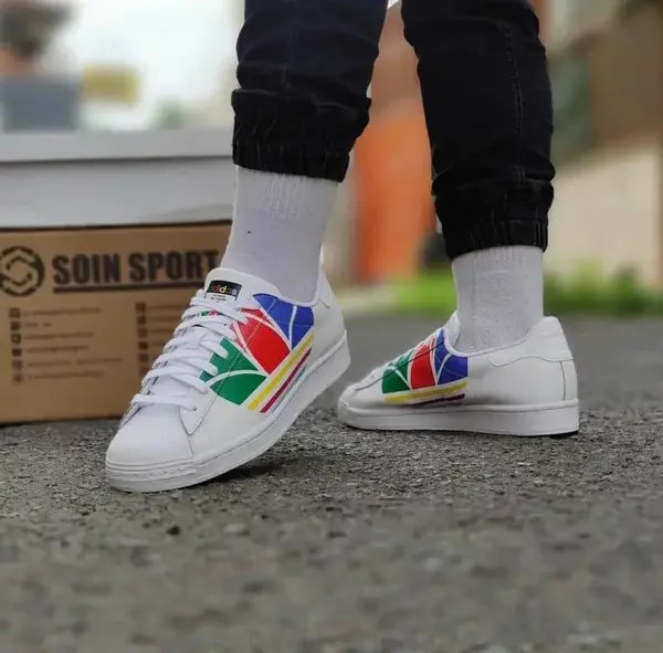 Giày Adidas Superstar Pure 'Colorful Trefoil Cloud White' FU9519 — ảnh 5
