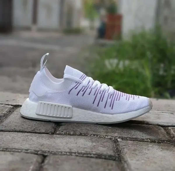 Giày Adidas Wmns NMD R1 STLT PK 'Cloud White Purple' BD8017 — ảnh 2