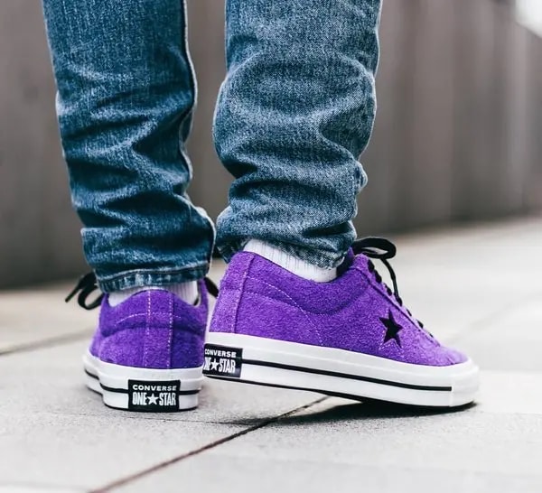 Giày Converse One Star OX 'Purple' 163248C — ảnh 4