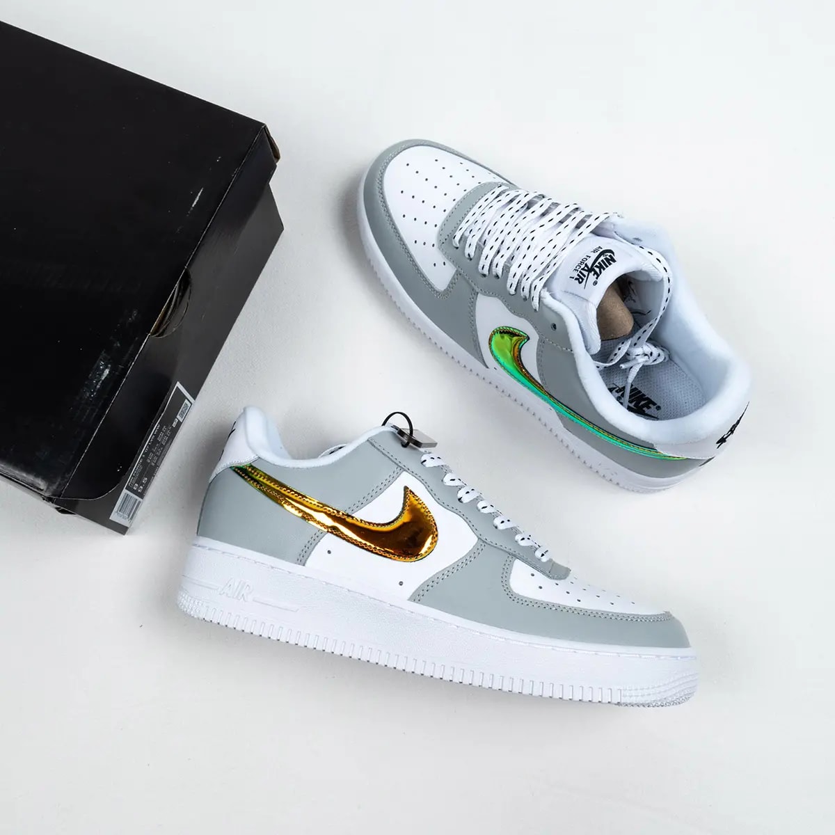 Giày Nike Air Force 1 Metallic Summit White DC9029-100 — ảnh 4