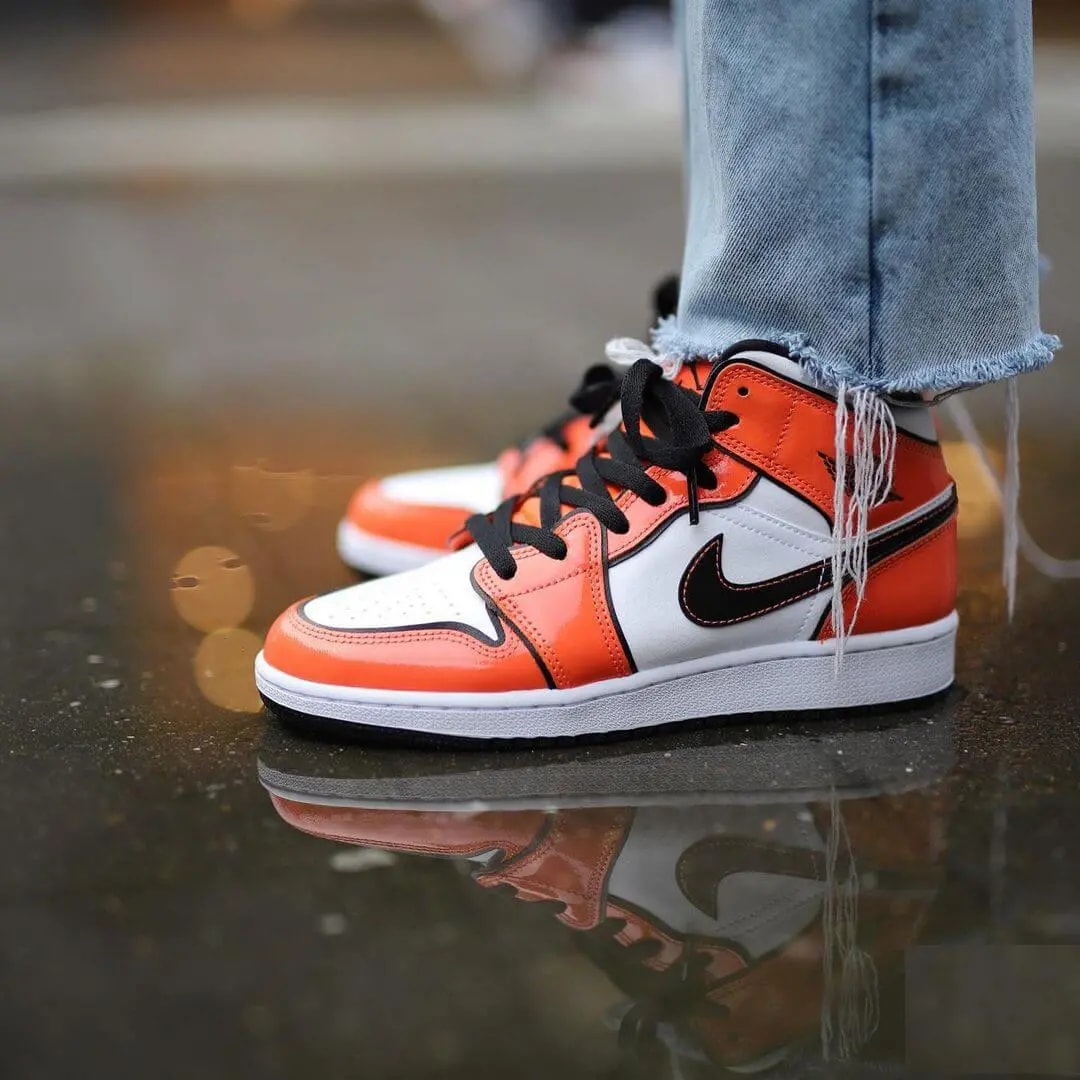 Giày Nike Air Jordan 1 Mid SE 'Turf Orange' DD6834-802 — ảnh 4