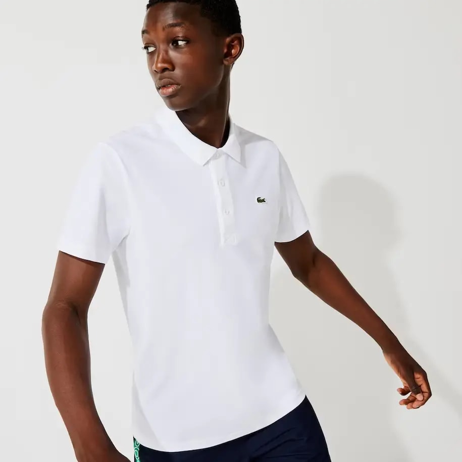 Áo Lacoste Sport Cotton Blend Polo Shirt 'White' DH2881-11-800 — ảnh 5
