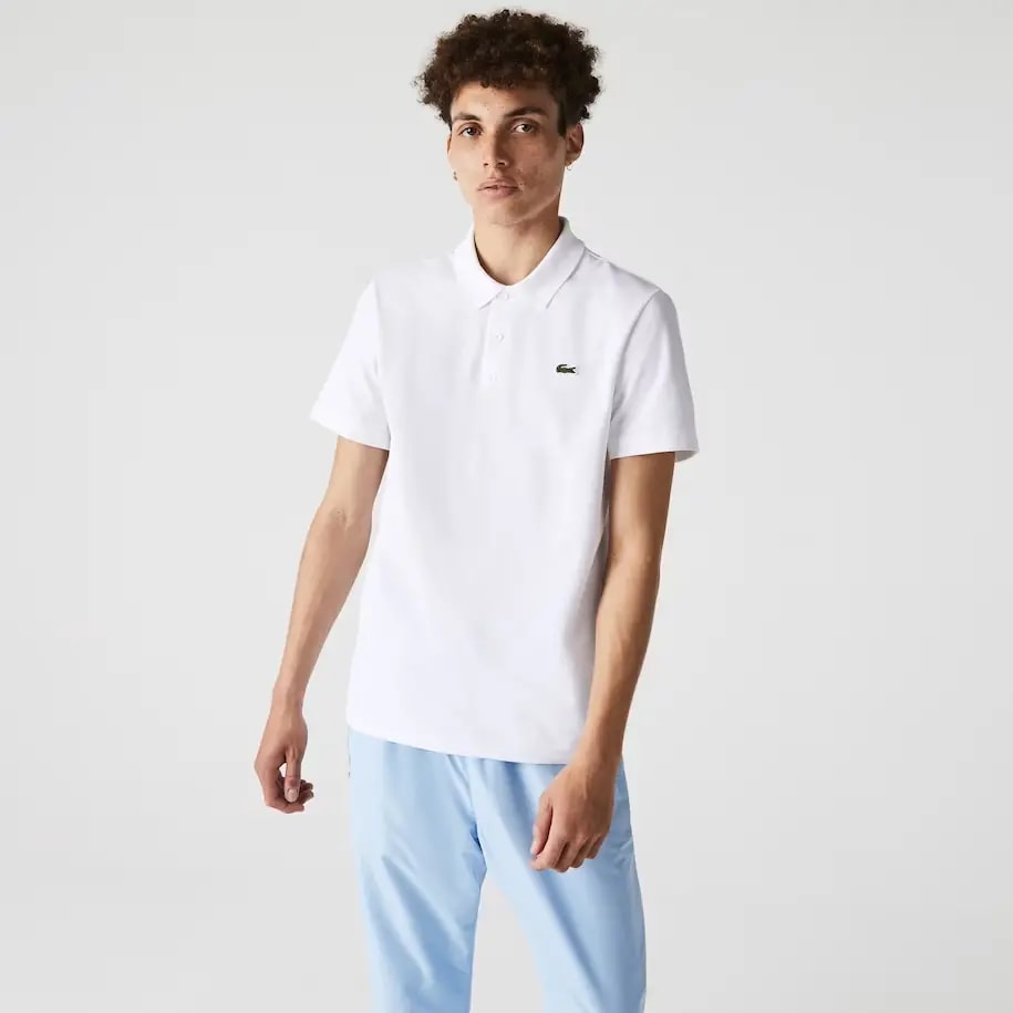 Áo Lacoste Sport Cotton Blend Polo Shirt 'White' DH2881-11-800 — ảnh 3