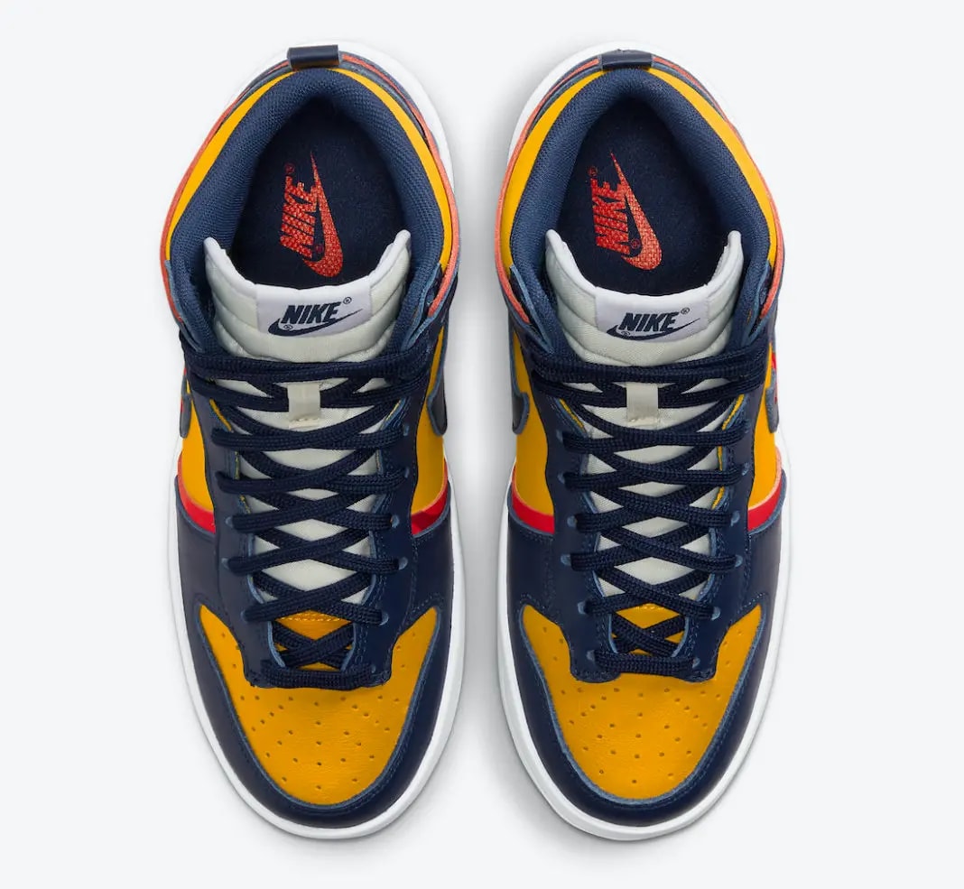 Giày Nike Wmns Dunk High Up Rebel 'Michigan' DH3718-701 — ảnh 4