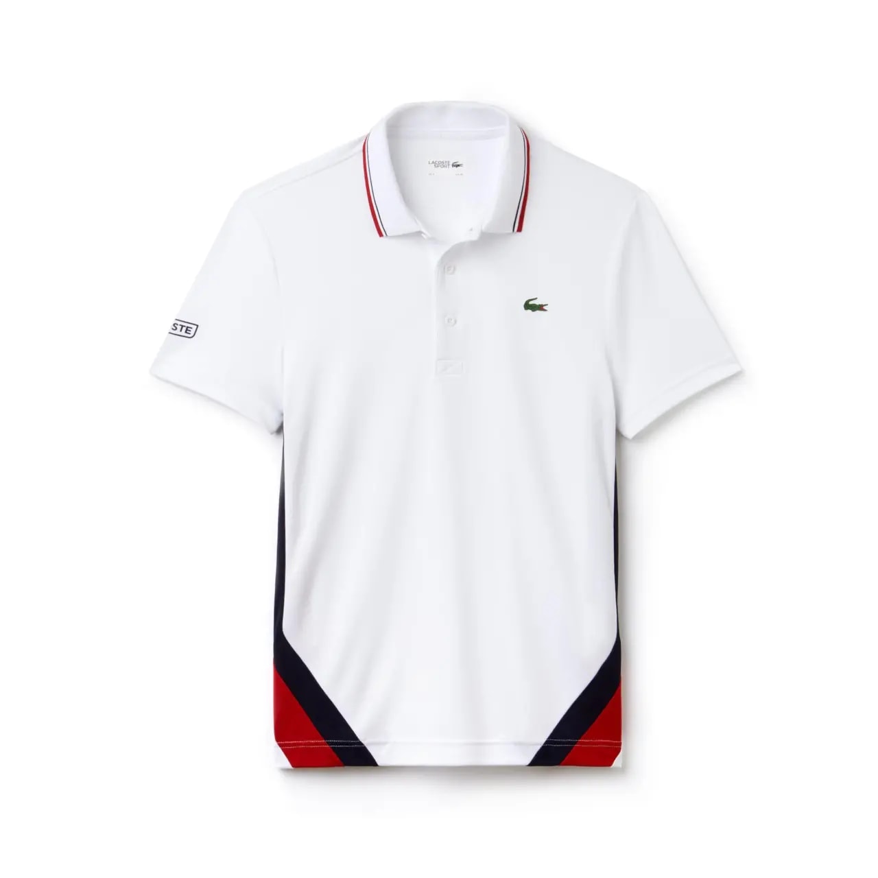 Áo Lacoste Polo Lacoste Polo Block Pique White Red DH9455-51-C0R — tieu-de: lien-he-order