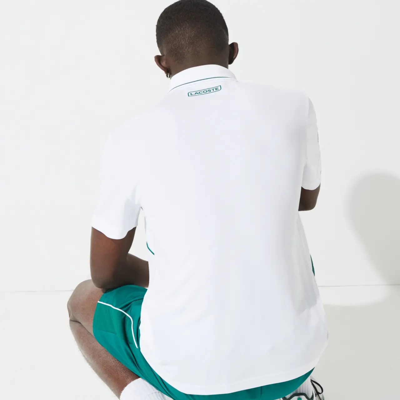 Áo Lacoste Piqué Zip Tennis Polo Shirt DH9658-51-OKR — ảnh 4