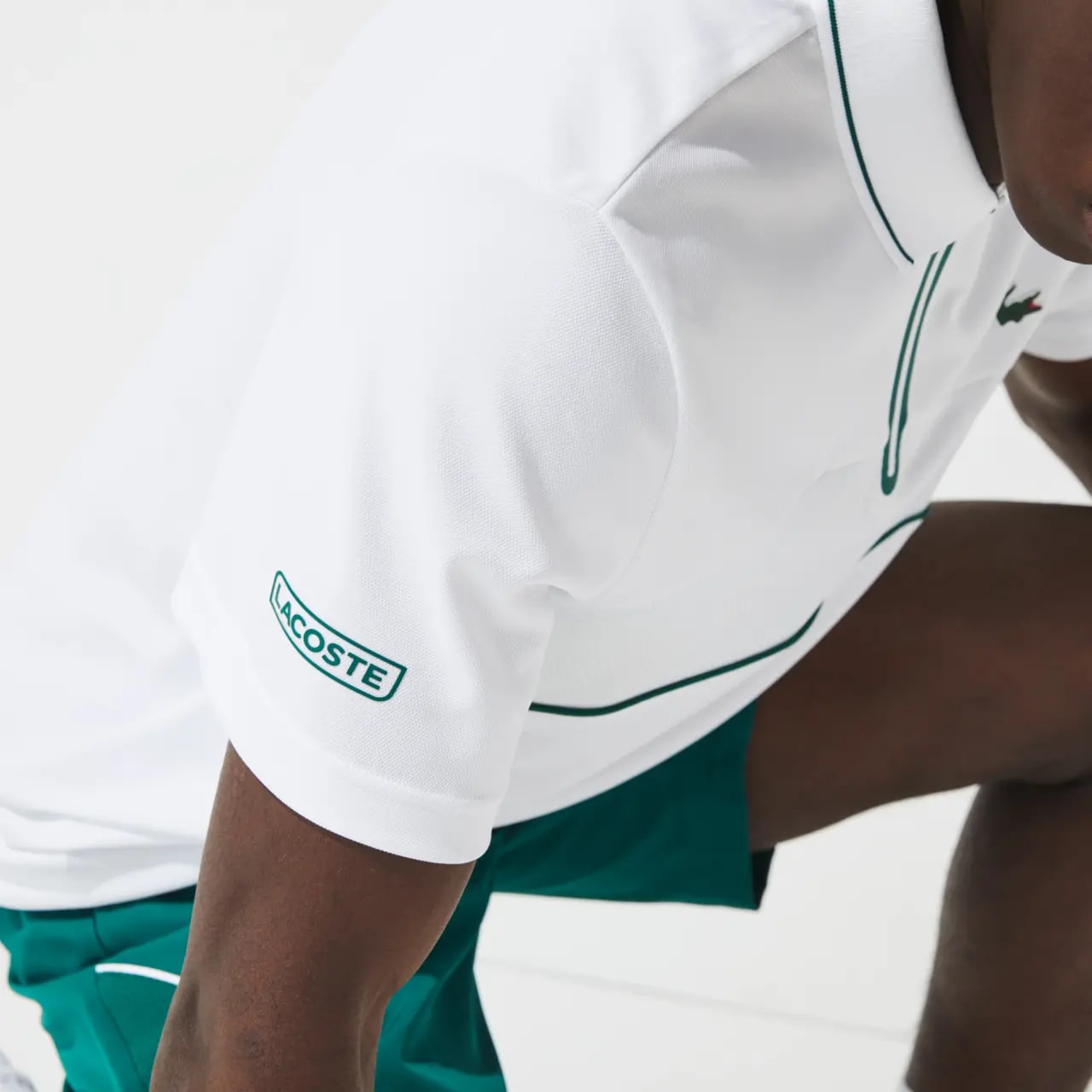 Áo Lacoste Piqué Zip Tennis Polo Shirt DH9658-51-OKR — ảnh 3