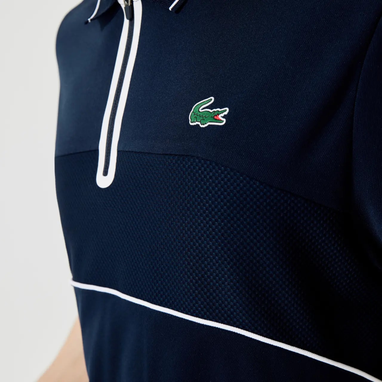 Áo Lacoste Breathable Resistant Tennis Polo Shirt DH9658-525 — ảnh 3