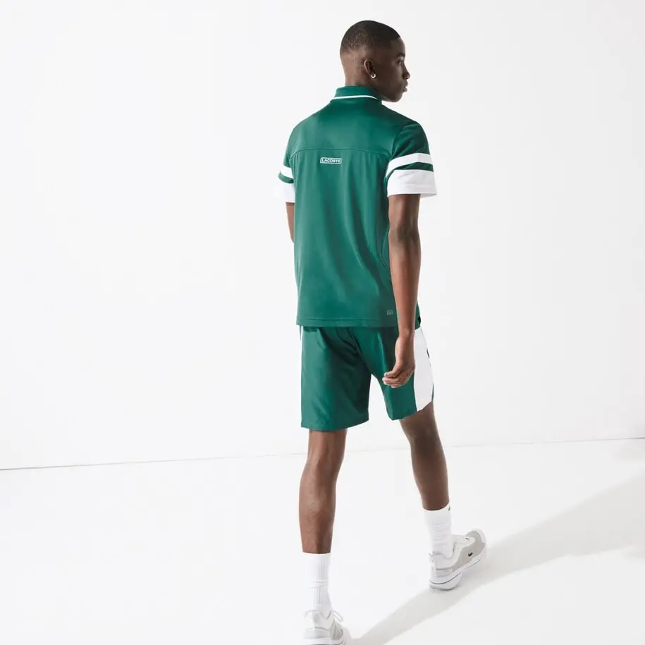Áo Men’s Lacoste Sport Striped Polo Shirt 'Green' DH9681-UGA — ảnh 5