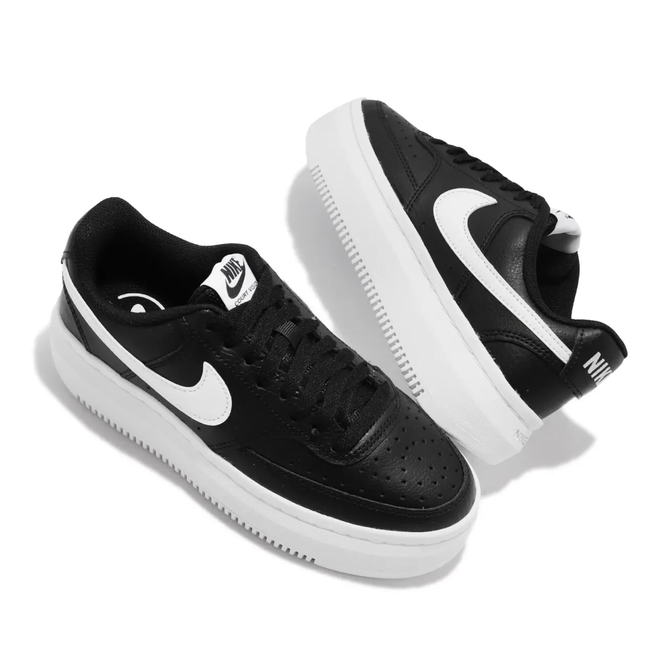 Giày Nike Wmns Court Vision Alta 'Black White' DM0113-002 — ảnh 5