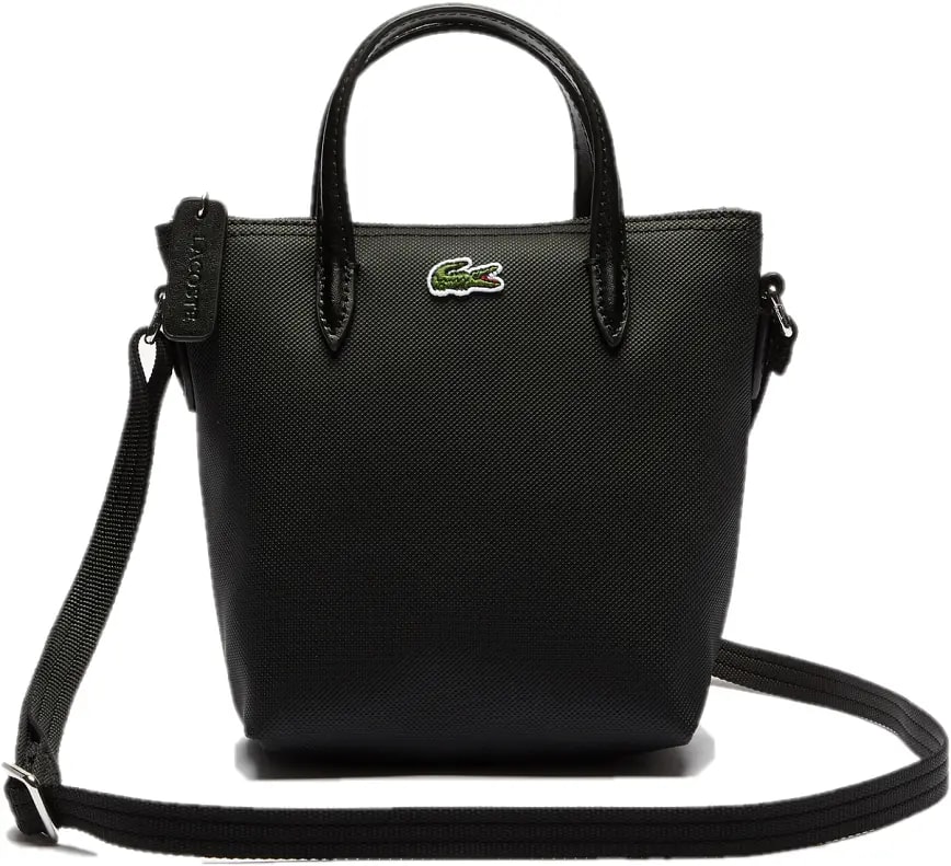 Túi Lacoste L.12.12 Petit Pique Coated Canvas Mini Tote 'Black' NF2609P53G-000